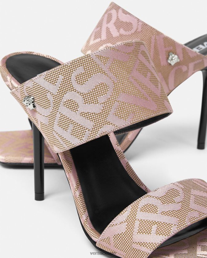 نحيف كل انحاء البغال عالية الكعب Versace لون القرنفل 0FVD2J440 حذاء