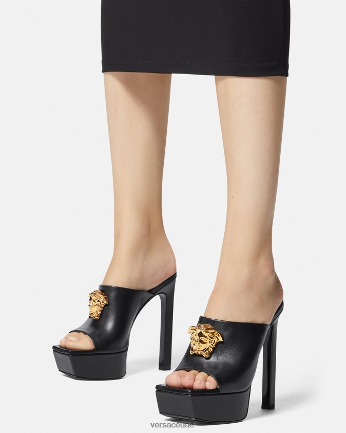 نحيف صندل بنعل لا ميدوسا Versace أسود 0FVD2J448 حذاء
