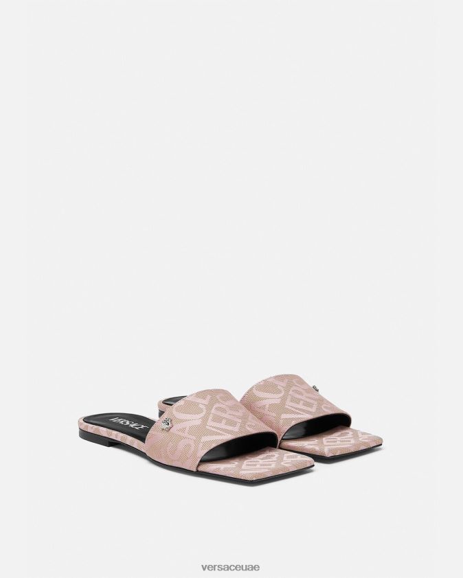 نحيف كل الصنادل المسطحة Versace مطبعة 0FVD2J450 حذاء