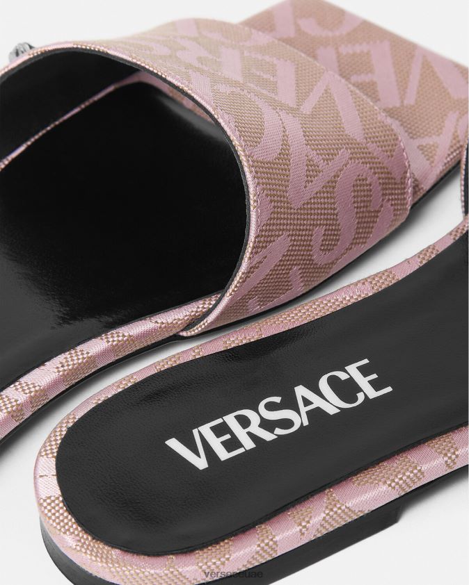 نحيف كل الصنادل المسطحة Versace مطبعة 0FVD2J450 حذاء