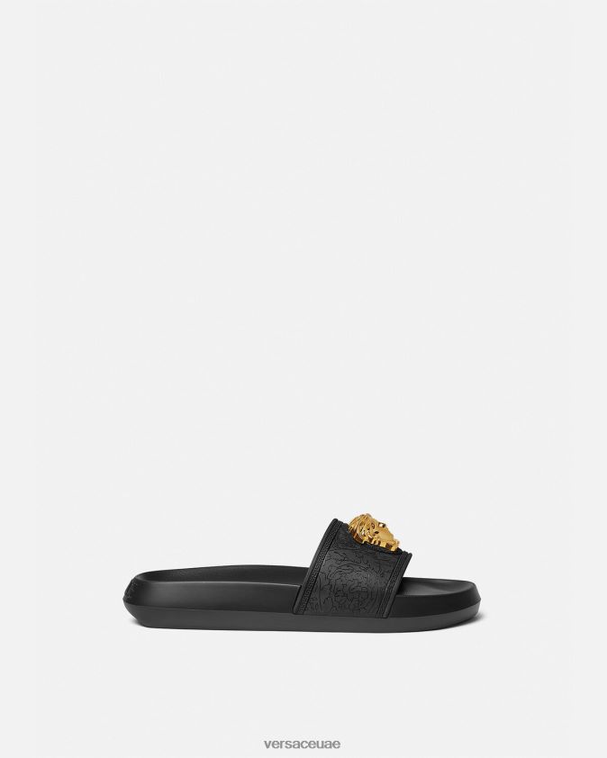 نحيف شرائح القصر Versace أسود 0FVD2J457 حذاء