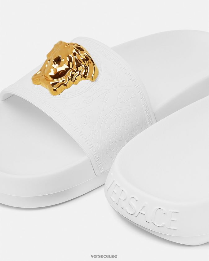 نحيف شرائح القصر Versace أبيض 0FVD2J458 حذاء