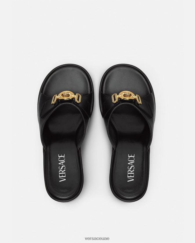 نحيف البغال ميدوسا بيجي Versace أسود 0FVD2J470 حذاء