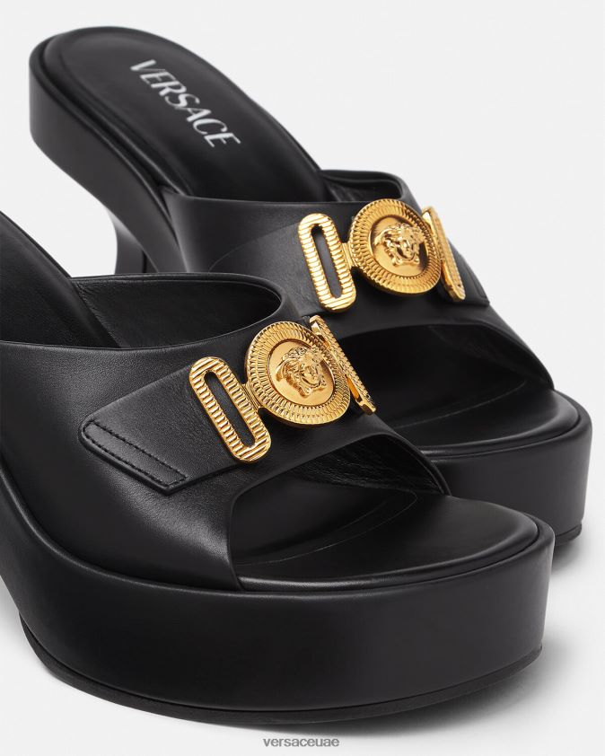 نحيف البغال ميدوسا بيجي Versace أسود 0FVD2J470 حذاء