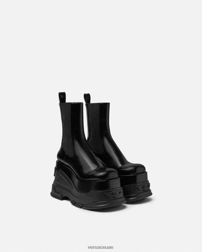 نحيف حذاء ميدوسا النشيد منصة Versace أسود 0FVD2J474 حذاء