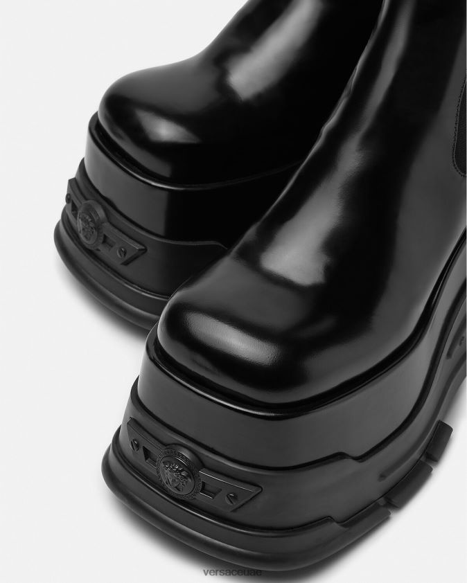 نحيف حذاء ميدوسا النشيد منصة Versace أسود 0FVD2J474 حذاء