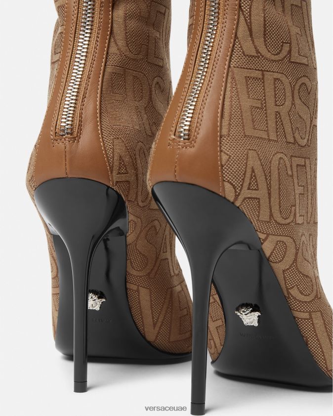 نحيف أحذية عالية في الركبة Versace بني 0FVD2J475 حذاء
