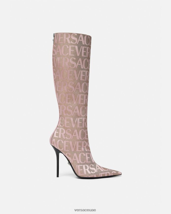 نحيف أحذية عالية في الركبة Versace لون القرنفل 0FVD2J476 حذاء