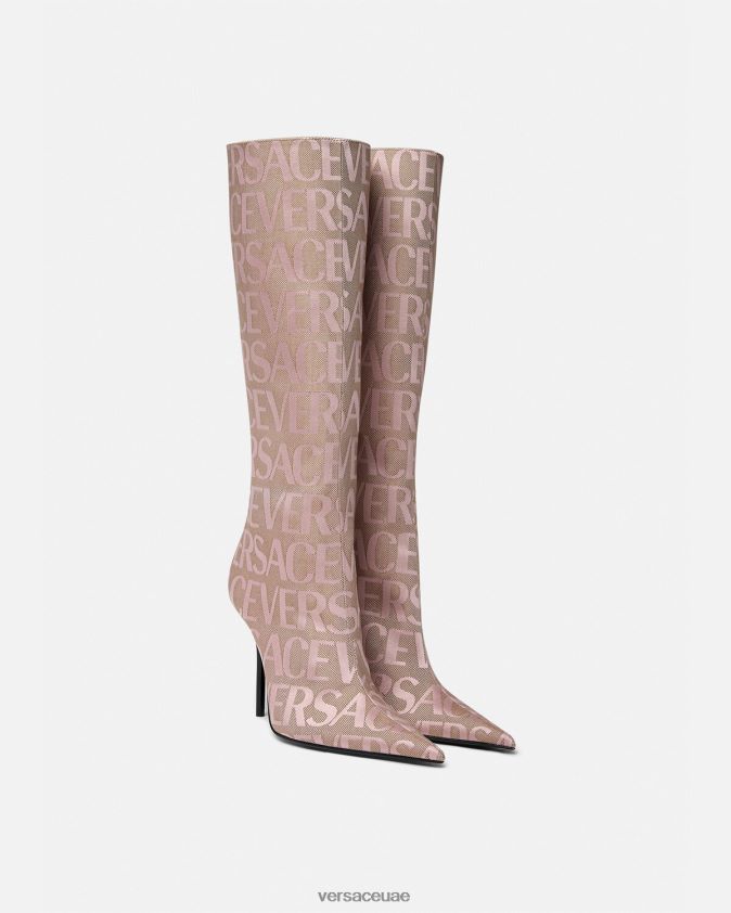 نحيف أحذية عالية في الركبة Versace لون القرنفل 0FVD2J476 حذاء
