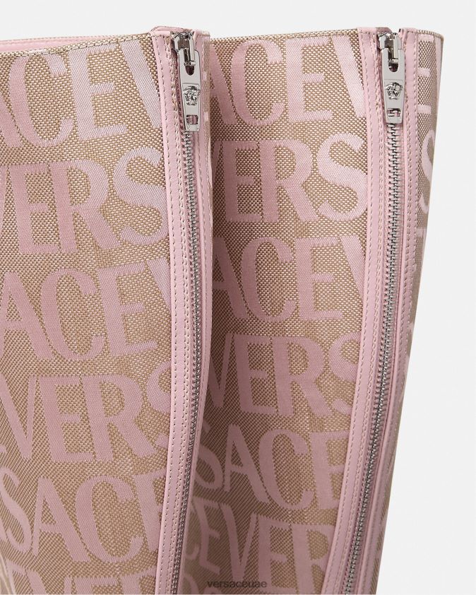 نحيف أحذية عالية في الركبة Versace لون القرنفل 0FVD2J476 حذاء