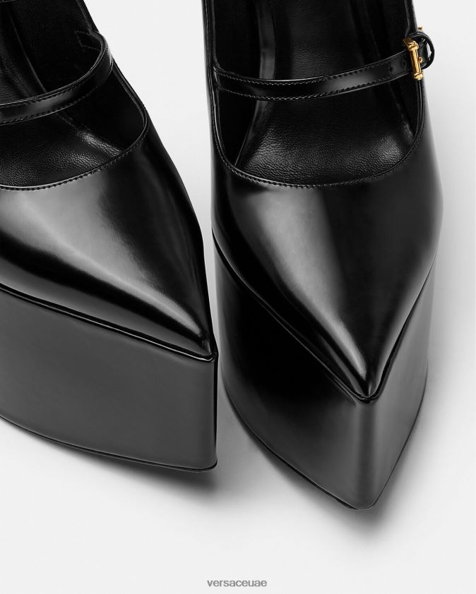نحيف مضخات منصة العاصفة Versace أسود 0FVD2J493 حذاء