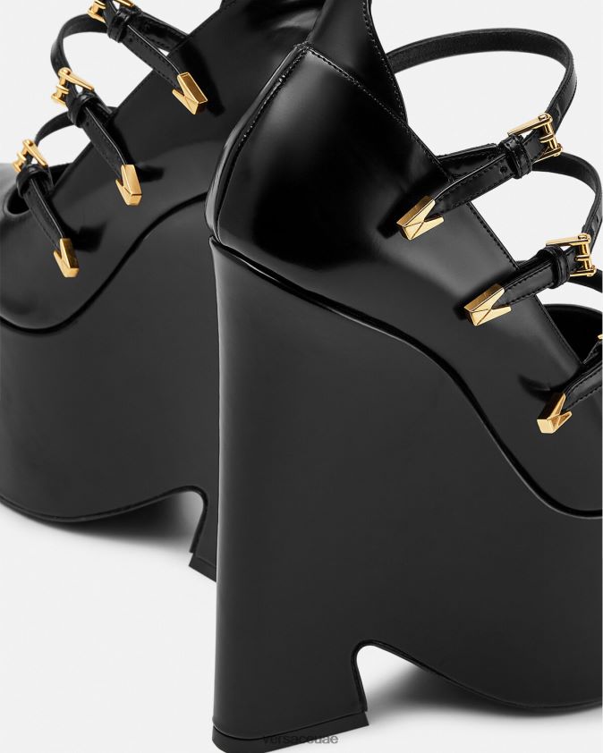 نحيف مضخات منصة العاصفة Versace أسود 0FVD2J493 حذاء