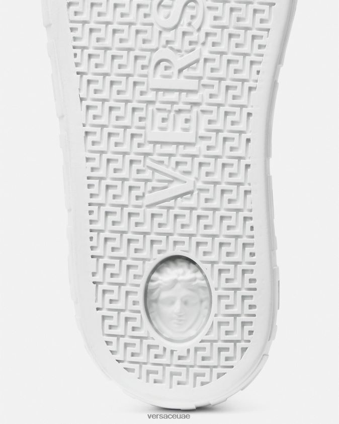 نحيف أحذية رياضية اليونان Versace أبيض وأسود 0FVD2J502 حذاء