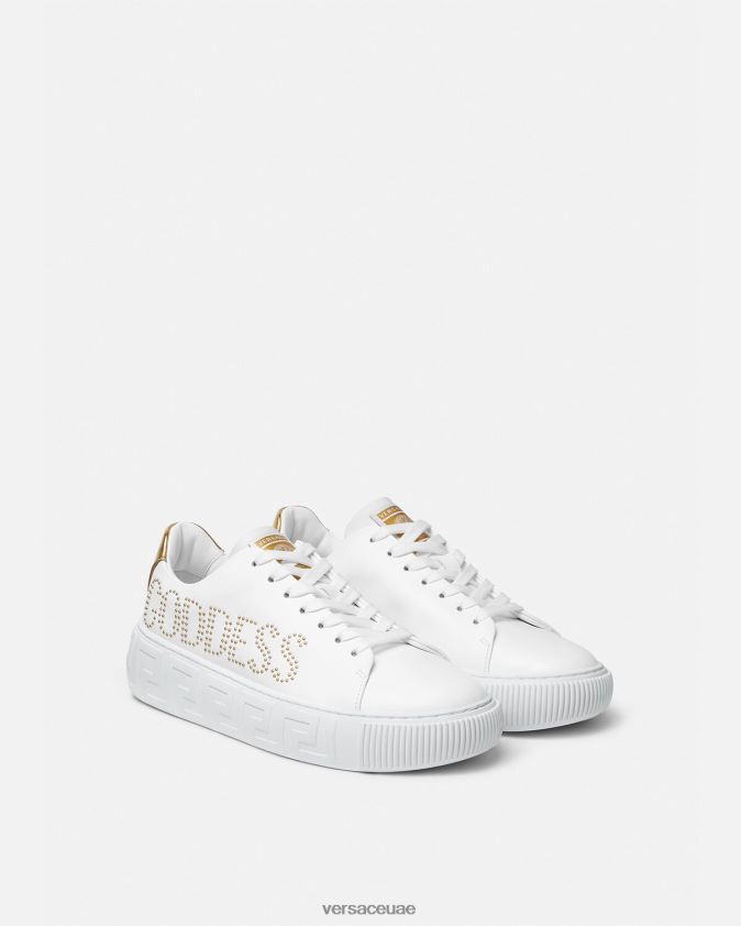 نحيف أحذية رياضية آلهة اليونانية Versace أبيض 0FVD2J510 حذاء
