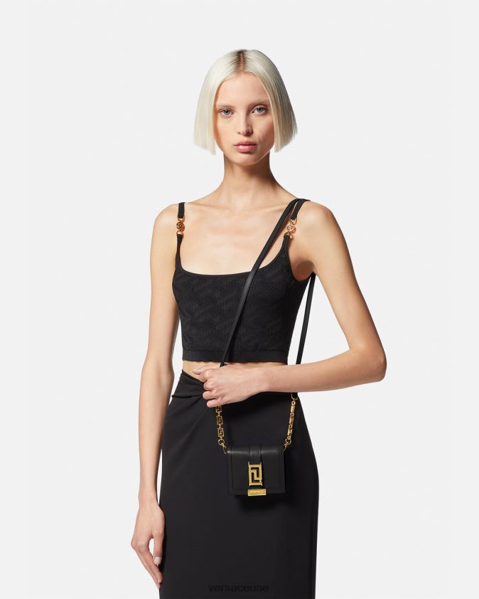نحيف محفظة سلسلة الآلهة اليونانية Versace أسود 0FVD2J563 مُكَمِّلات