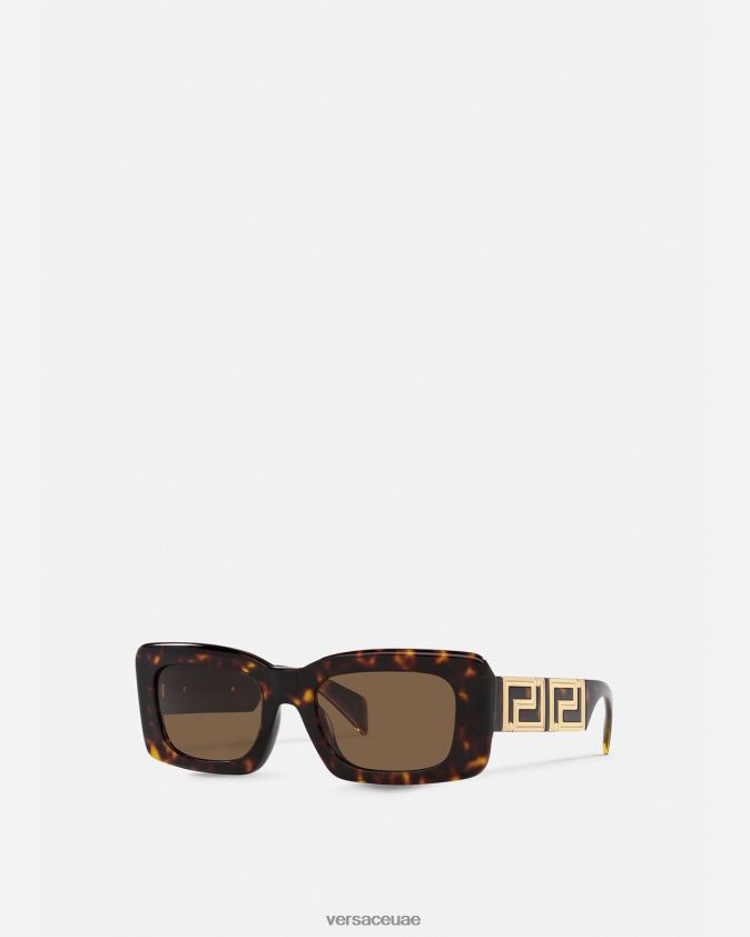 نحيف النظارات الشمسية اليونانية التي لا نهاية لها Versace هافانا 0FVD2J600 مُكَمِّلات