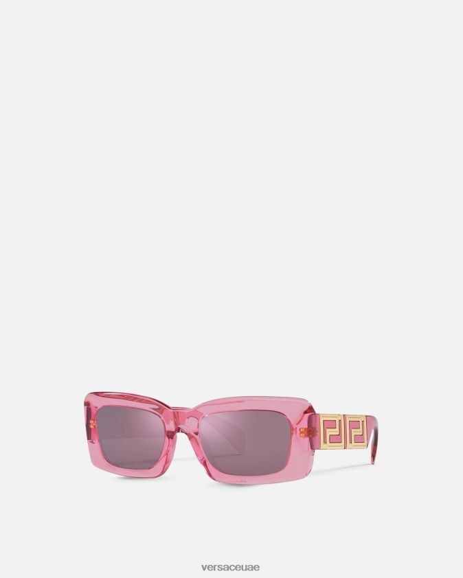 نحيف النظارات الشمسية اليونانية التي لا نهاية لها Versace لون القرنفل 0FVD2J601 مُكَمِّلات
