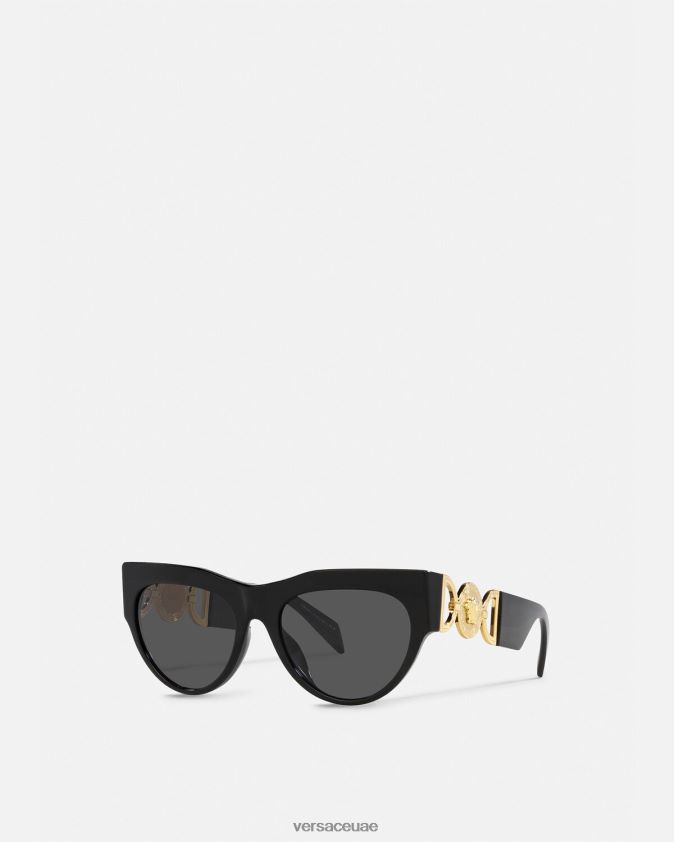 نحيف النظارات الشمسية ميدوسا المجنحة Versace أسود 0FVD2J603 مُكَمِّلات
