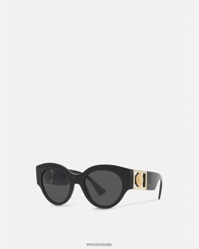 نحيف نظارات شمسية كريستال ميدوسا مشرقة Versace أسود 0FVD2J627 مُكَمِّلات
