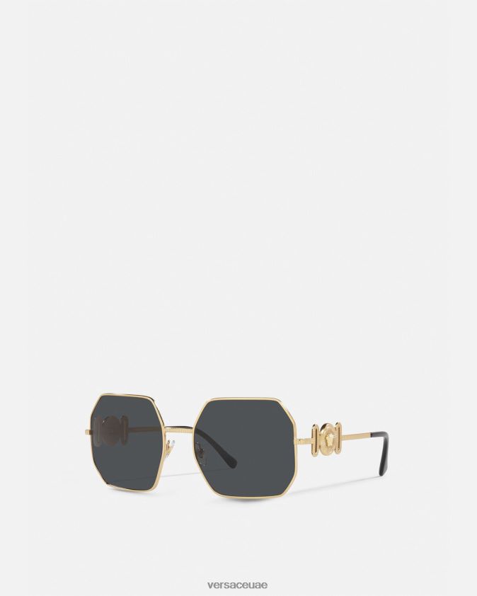 نحيف النظارات الشمسية ميدوسا بيجي Versace ذهب 0FVD2J642 مُكَمِّلات
