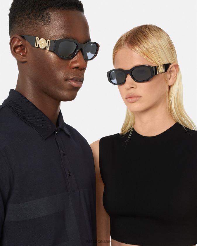 نحيف النظارات الشمسية ميدوسا بيجي Versace أسود 0FVD2J643 مُكَمِّلات