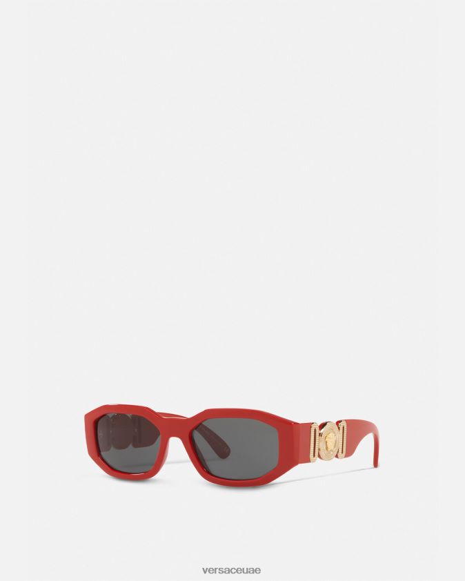 نحيف النظارات الشمسية ميدوسا بيجي Versace أحمر 0FVD2J646 مُكَمِّلات
