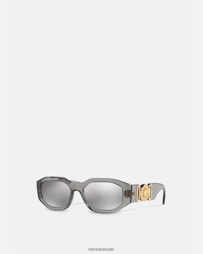 نحيف النظارات الشمسية ميدوسا بيجي Versace رمادي 0FVD2J648 مُكَمِّلات