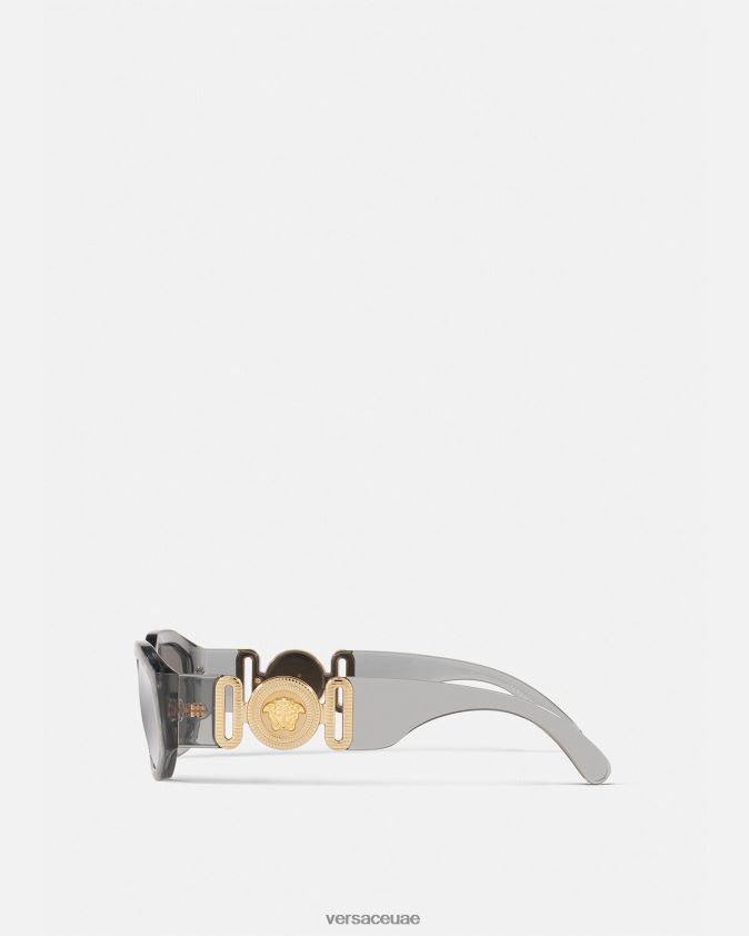 نحيف النظارات الشمسية ميدوسا بيجي Versace رمادي 0FVD2J648 مُكَمِّلات