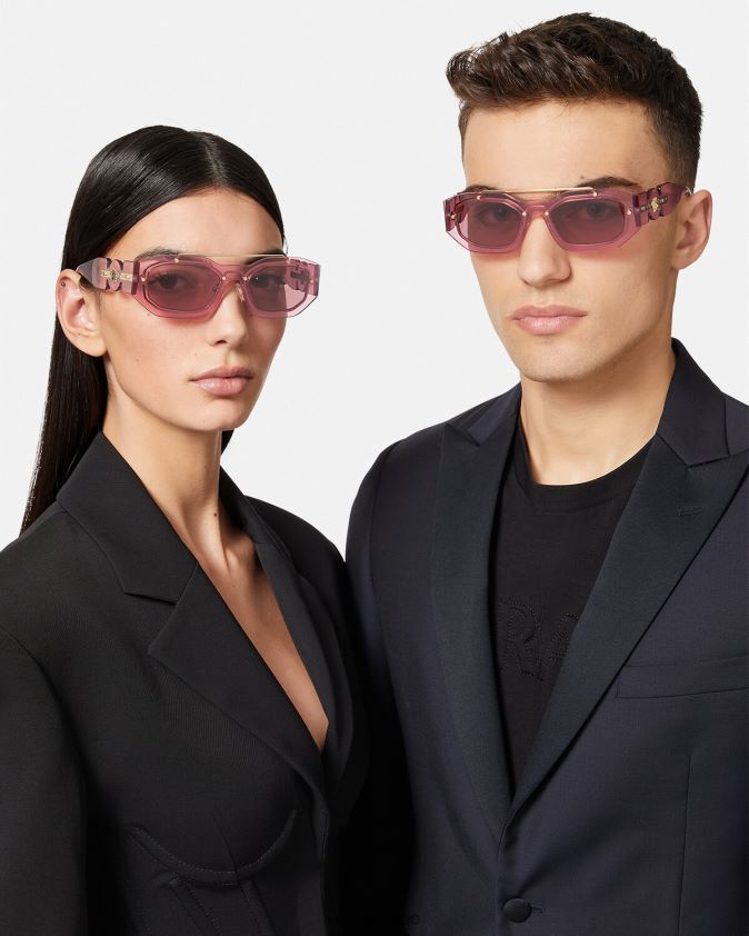 نحيف النظارات الشمسية ميدوسا بيجي Versace لون القرنفل 0FVD2J658 مُكَمِّلات