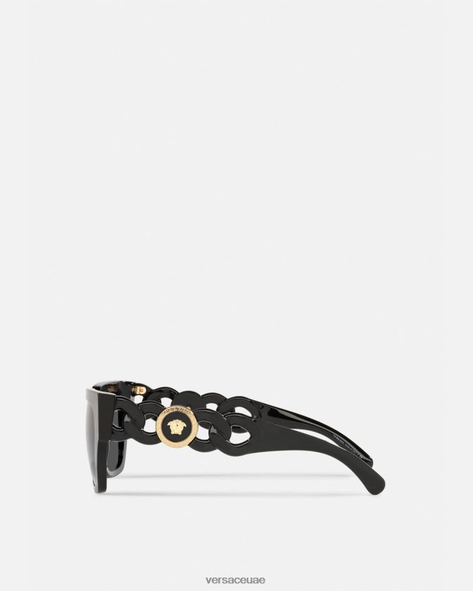 نحيف النظارات الشمسية سلسلة ميدوسا Versace أسود 0FVD2J661 مُكَمِّلات