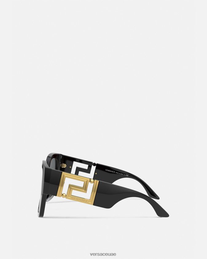 نحيف النظارات الشمسية اليونانية Versace أسود 0FVD2J667 مُكَمِّلات