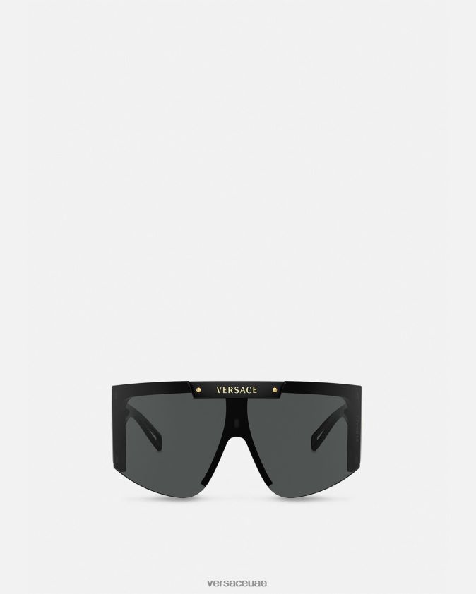 نحيف النظارات الشمسية ميدوسا أيقونة الدرع Versace أسود 0FVD2J670 مُكَمِّلات