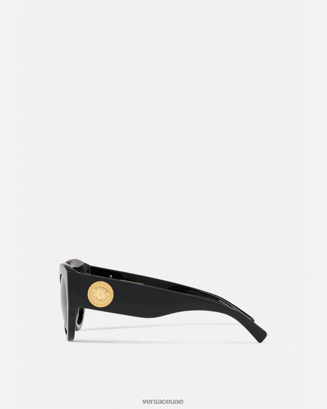 نحيف تحية النظارات الشمسية Versace أسود 0FVD2J678 مُكَمِّلات