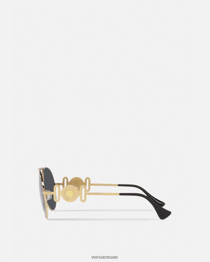 نحيف النظارات الشمسية ميدوسا بيجي الطيار Versace ذهب 0FVD2J695 مُكَمِّلات