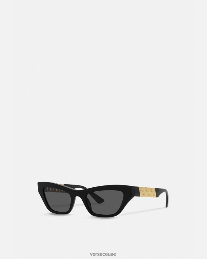 نحيف النظارات الشمسية لا اليونان Versace أسود 0FVD2J696 مُكَمِّلات