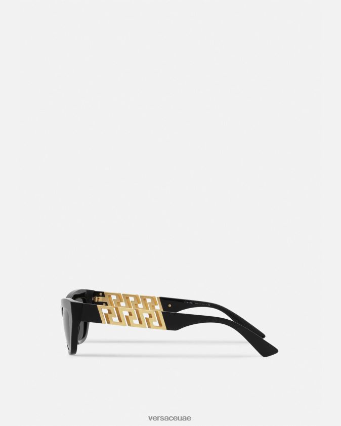 نحيف النظارات الشمسية لا اليونان Versace أسود 0FVD2J696 مُكَمِّلات