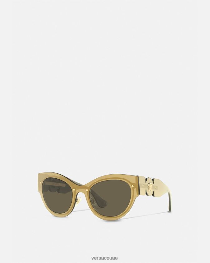نحيف النظارات الشمسية ميدوسا بيجي عين القطة Versace ذهب 0FVD2J702 مُكَمِّلات