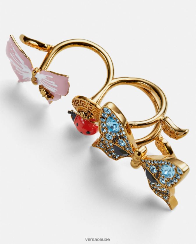 نحيف خاتم الكفة الفراشات الكريستال Versace ذهب 0FVD2J714 مُكَمِّلات