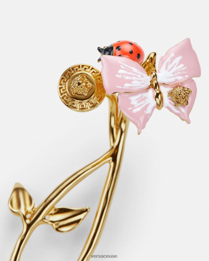نحيف سوار الكفة الفراشات الكريستال Versace ذهب 0FVD2J715 مُكَمِّلات