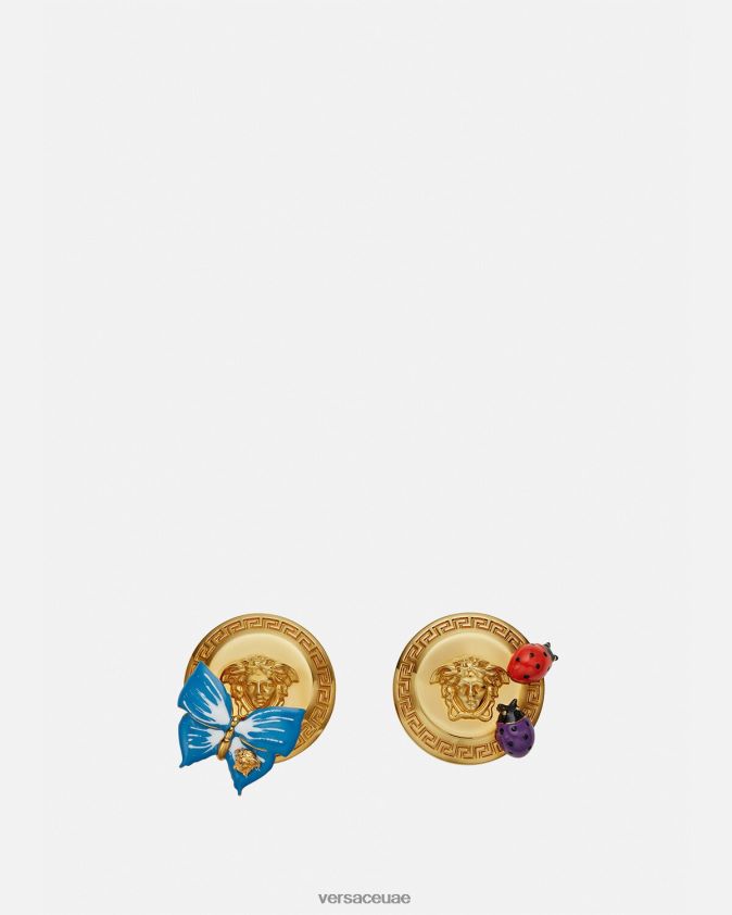 نحيف أقراط فراشة ميدوسا Versace ذهب 0FVD2J717 مُكَمِّلات