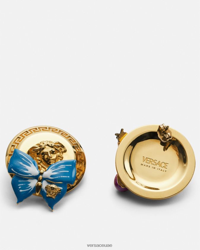 نحيف أقراط فراشة ميدوسا Versace ذهب 0FVD2J717 مُكَمِّلات