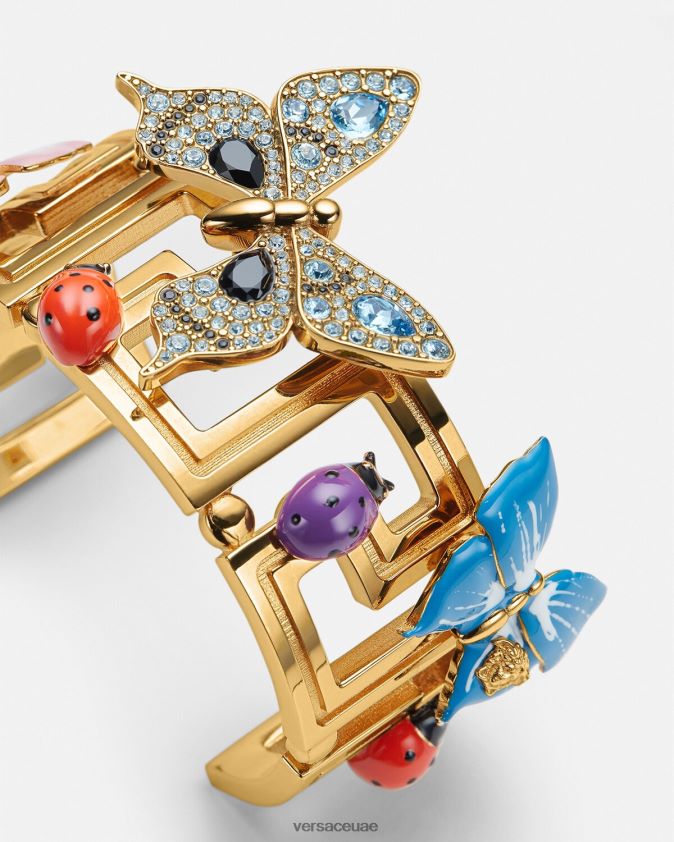 نحيف سوار الكفة الفراشات الكريستال Versace ذهب 0FVD2J718 مُكَمِّلات