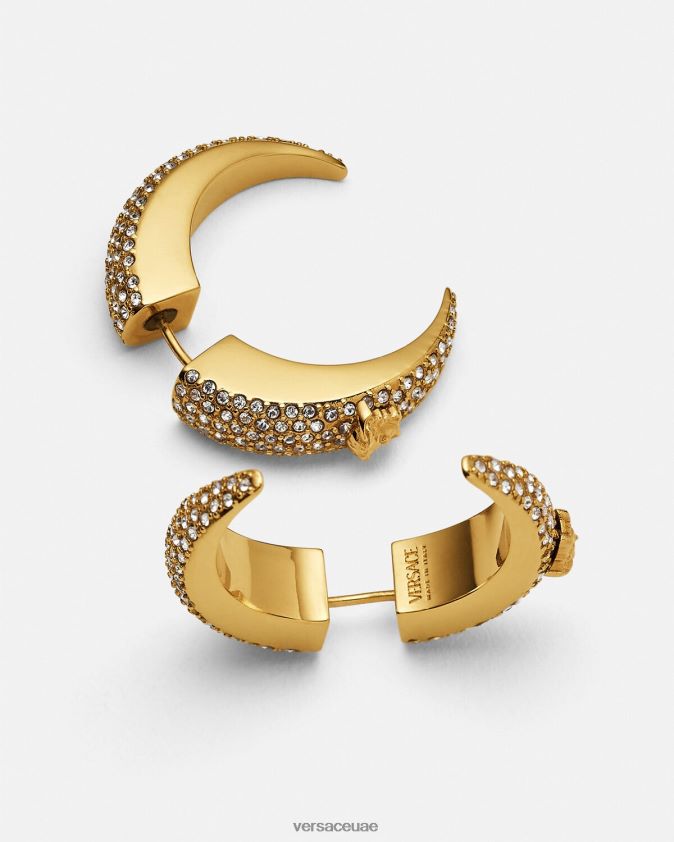 نحيف أقراط كريستال جالاكسي القمر Versace ذهب 0FVD2J731 مُكَمِّلات