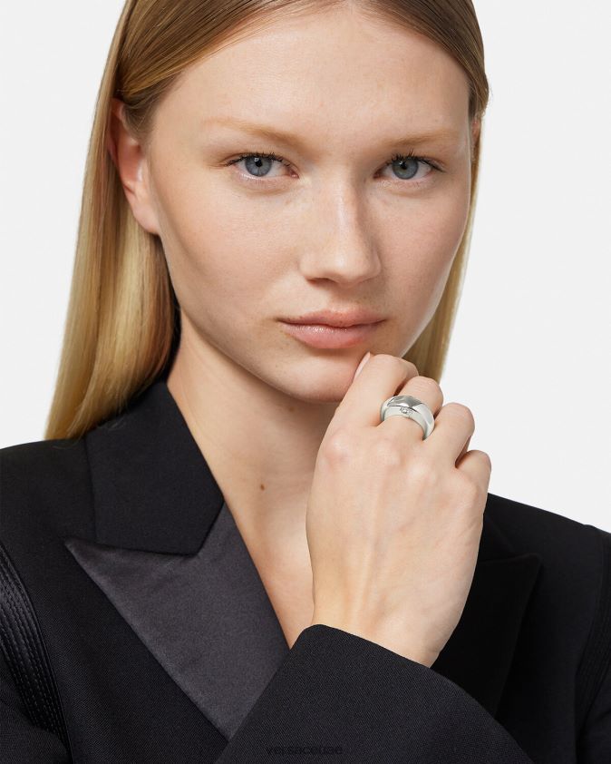 نحيف حلقة القمر المجرة Versace فضة 0FVD2J732 مُكَمِّلات