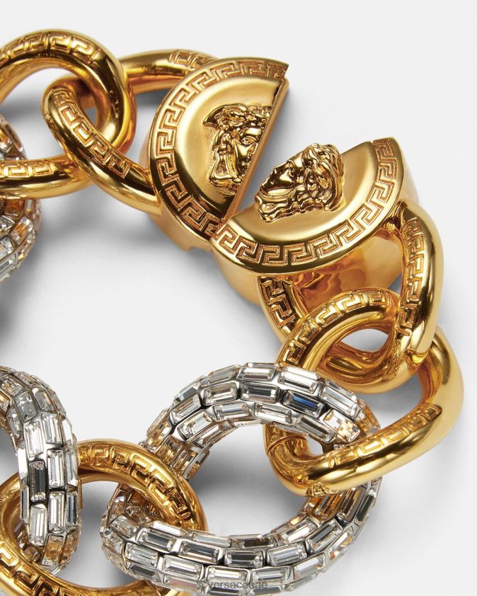 نحيف سوار سلسلة كريستال Versace ذهب 0FVD2J740 مُكَمِّلات