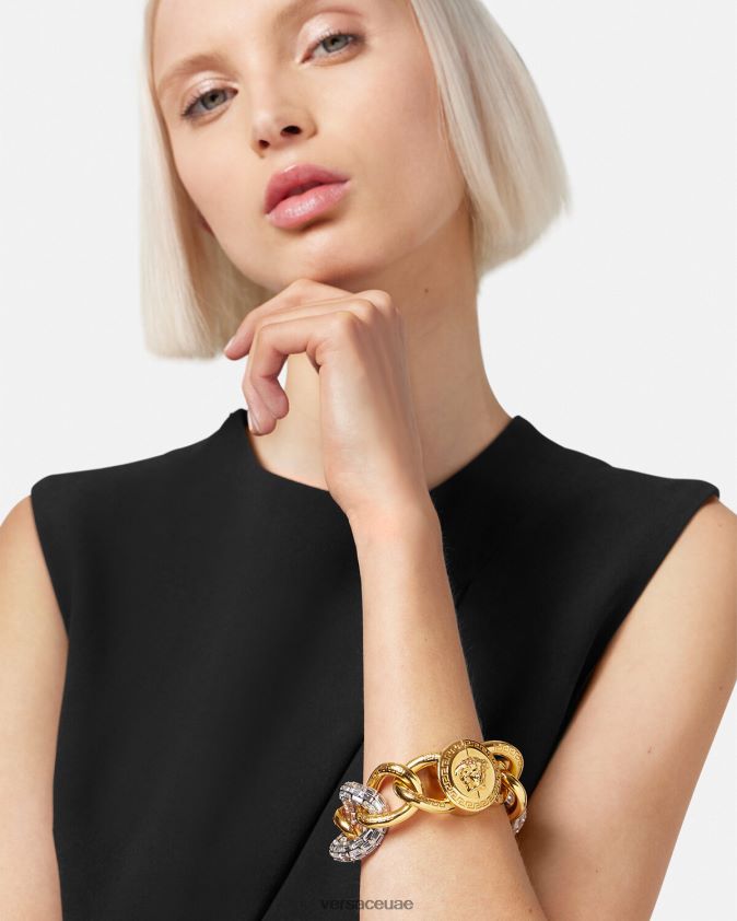 نحيف سوار سلسلة كريستال Versace ذهب 0FVD2J740 مُكَمِّلات