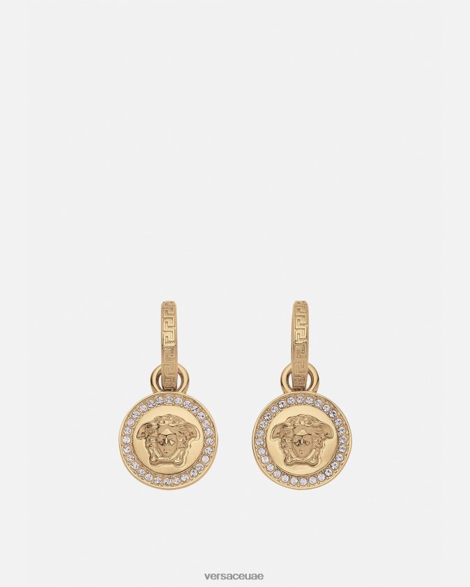 نحيف أقراط كريستال لا ميدوسا اليونانية Versace ذهب 0FVD2J742 مُكَمِّلات