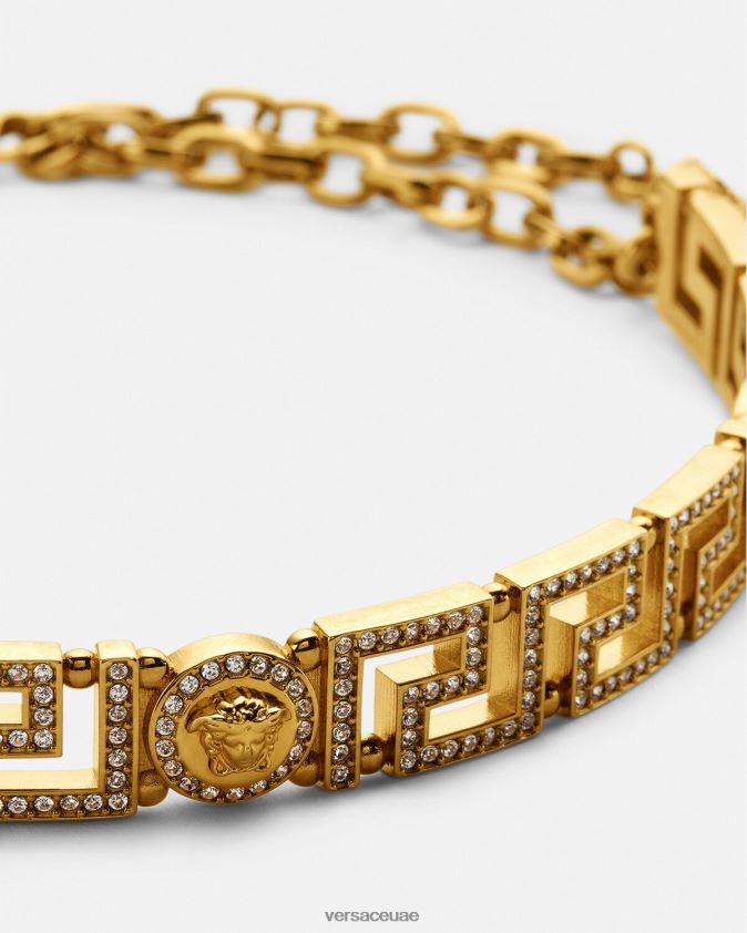 نحيف قلادة كريستال ميدوسا اليونانية Versace ذهب 0FVD2J747 مُكَمِّلات