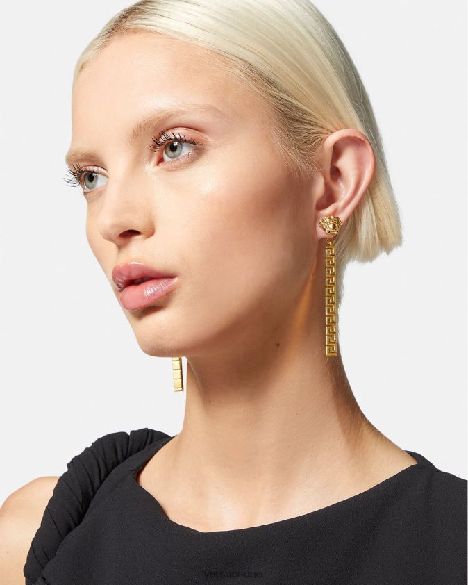 نحيف أقراط لا ميدوسا اليونانية المتدلية Versace ذهب 0FVD2J748 مُكَمِّلات