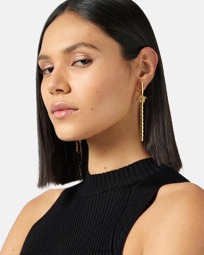 نحيف أقراط يونانية غير متماثلة Versace ذهب 0FVD2J750 مُكَمِّلات